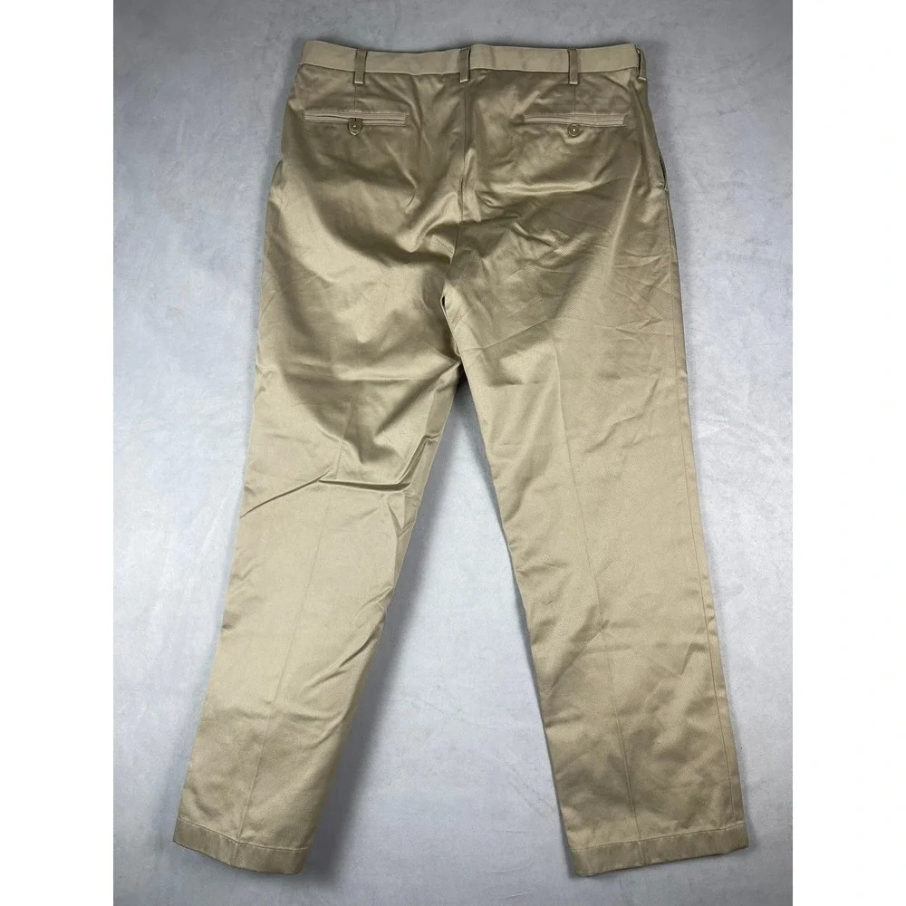 Jos. A. Bank Traveler Tailored Fit Chinos Mens 36x29 Khaki Tan Cotton Pants‎